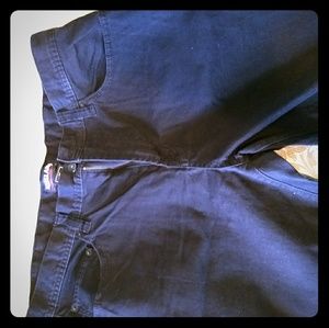 Mens Kirkland casual twill pants-Navy